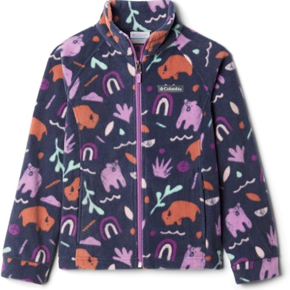 Columbia Benton Springs II Printed Fleece Jacket Nocturnal Joyful Shapes Large